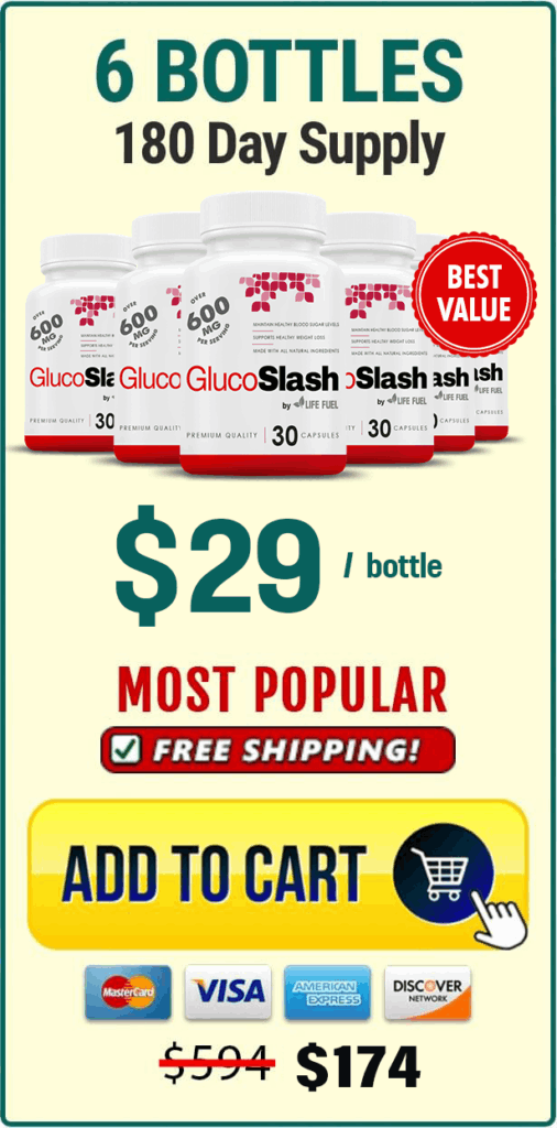 GlucoSlash 6 Bottle